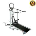 4 Way Manual Treadmill –with steeper machine user capacity 150 kg ,5 years warranty ..silicon spray free smooth runner -made in china -Black.