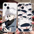 Phone Case For IPhone 14 15 13 12 11 Pro Max Mini X Xr Xs Max 7 8 6 6s Plus Back Cover Cartoon Cute Japan Jujutsu Kaisen Gojo Satoru Cool Couple Fashion Camera Protective Silicone Shockproof Cover Soft. 