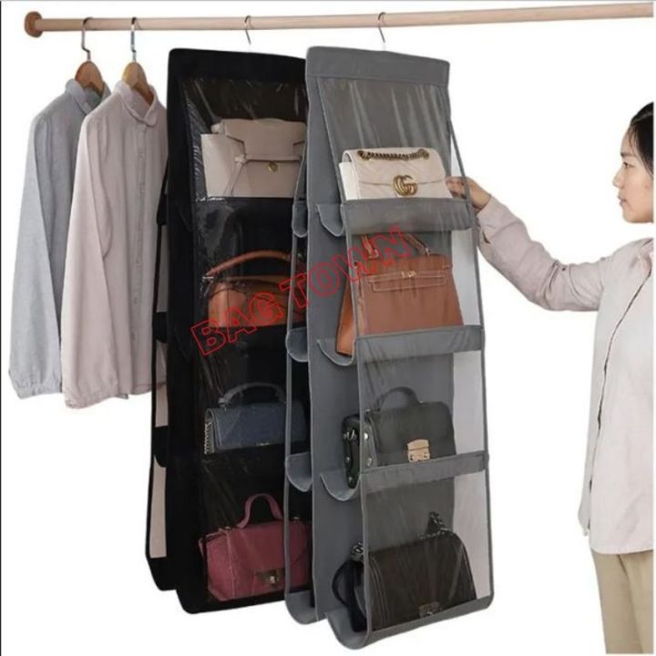 8 Pocket Premium Quality Bag Organizer, Hanging Bag Storage Organizer