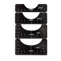 4 Pcs T-Shirt Alignment Guide Ruler T-Shirt Alignment Tool for Center Design. 