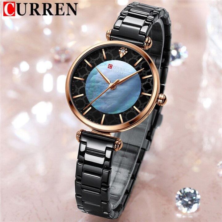 CURREN%209072%20Watches%20for%20Women%20Luxury%20Brand%20CURREN%20Elegant%20Thin%20Quartz%20Wristwatch%20with%20Stainless%20Steel%20Simple%20Female%20Clock%20-%20Black%20And%20Rose%20Gold%20-%20Image%204