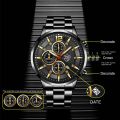 DEYROS Top Men's Brand Watches Luxury Mens Business Analog Quartz Watches Waterproof Full Steel Sports Casual Men Watch jam tangan lelaki.