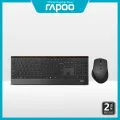 Rapoo 9500M Multi-mode Wireless Keyboard & Mouse Combo Supports Bluetooth 3.0, 4.0 and 2.4 GHz Modes Compatible with Windows and Mac. 