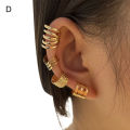 Clip Earring Hollow Out Leaf Tament Fashion Appearance Ear Cuff. 