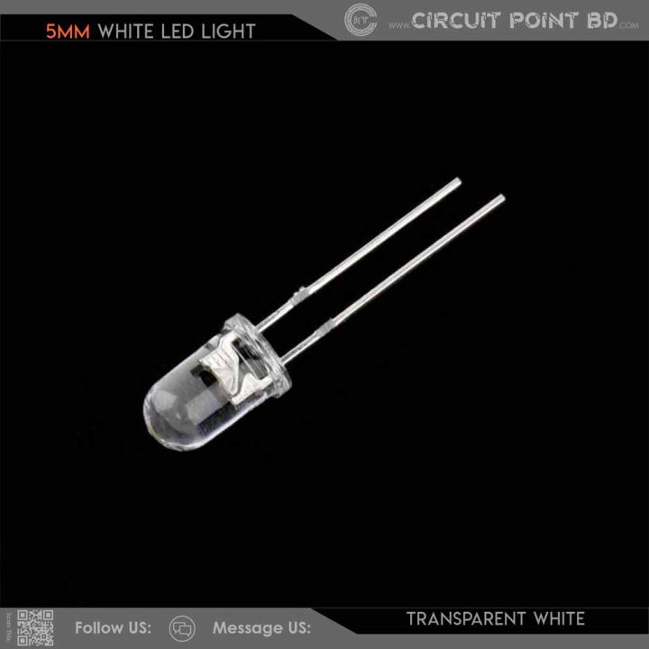 50%20Pcs%20-%205mm%20DC%20White%20LED%20Light%20Clear%20Transparent%20(Bright)%2050%20Pcs%20Pack.%20Indicator%20LED,%20Lighting,%20DIY%20or%20General%20Purpose%20LED%20-%20Image%204