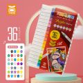 Haomei Stationery 36 Colors Children's Painting Acrylic Marker Set Kindergarten Student Caricature Acrylic Quick Dries. 