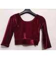 VELVET STRETCHY BLOUSE BEST QUALITYFULL GOOD STITCHING 3/4 SLEEVE. 