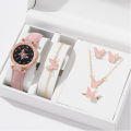 Fashion Butterfly Wristwatch Bracelet 6pcs Set Women Quartz Watch Fashion Casual Business Watches for Ladies Girl No Box. 