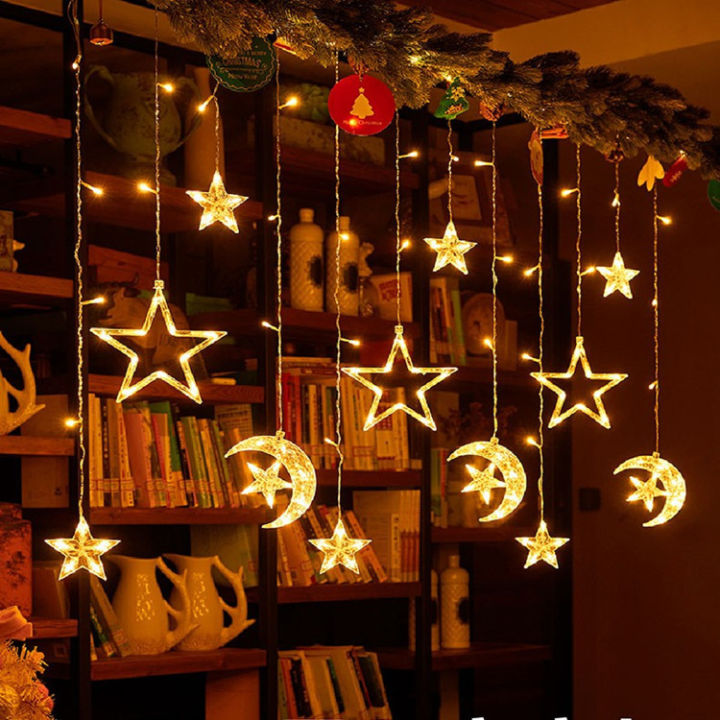 Happy LED star light atmosphere light internet celebrity all colorful lights flashing light string lights full of stars bedroom decoration room birthday arrangement