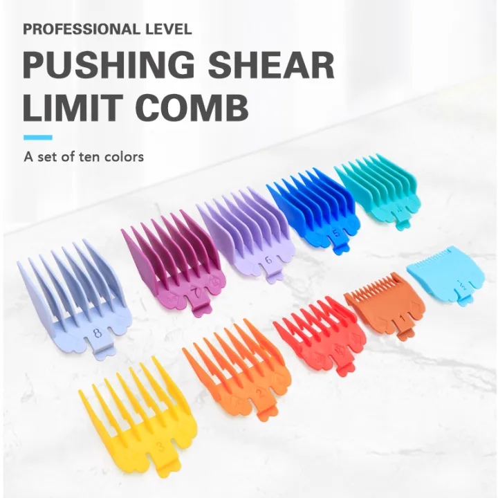 10%20pieces%20Of%20Hair%20Clipper%20Limit%20Comb%20WAHL%20Guide%20Limit%20CombTrimmer%20Cover%20Accessories%20General%20Professional%203-25mm%20Hair%20Trimmer%20Color%20-%20Image%202