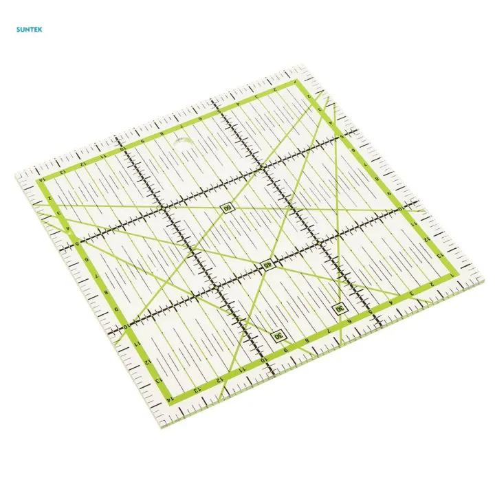 3x1%20Piece%20Plastic%20Quilting%20Template%20Patchwork%20Tailor%20Sewing%20Ruler%20Square%20-%20Image%209