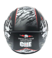 Gliders Jazz Full Face Matt Black Red Certified WHITE VISOR HELMET. 