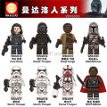 Minifigures Star Wars Dune Moff Gideon Flame Trooper Greef Carga Death Trooper Mandalorian Mini Wars Action Figures Toys For Kids size:XP262.