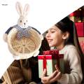 Miniature Easter Rabbit Basket Candy Gift Basket for Holiday Bedroom Home.