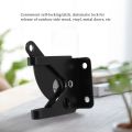 Self Locking Gate Latch Automatic Gravity Lever Fence Gate Lock for Wood Fence Gate Door Latches Steel Black.