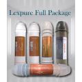 Full Package Of Lexpure Filter Cartridge (Pre Carbon , Post Carbon, Sediment, Mineral , Alkaline) With 10 Pices Elbow.