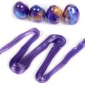 Purple Colored Crystal Slime Clay Resin Charms Slime Egg Shaped Box Space Mud Tiny Toys Intelligent Plasticine Antistress Toy MuXiaRe. 