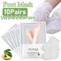 Avocado Niacinamide Foot SPA Pedicure Socks Natural Exfoliating Socks Moisturing Foot Peel Mask for Beauty Personal Care. 