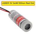 LASER 5V 5mW 650nm Red Dot Laser Diodes Module Pointers Steel Head Adjustable Red Laser Dot Diode Laser Pointer LASER 5V 5mW 650nm Red Dot Laser Diodes Module Pointer Steel Head Adjustable Red Laser Dot Diode Laser Pointer Stainless Steel Cover RED DOT 5V.