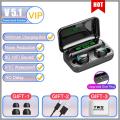F9 TWS Bluetooth Earphones Wireless Headphones 3000mAh Charging Box with Mic Headsets Stereo In-Ear Earbuds Sports. 