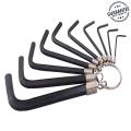 10 Pcs Metric Combination Hex Key Allen Wrench Set 1mm to 10mm. 