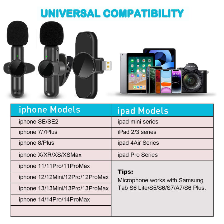 2.4G%20Wireless%20Lavalier%20Microphone%20Noise%20Cancelling%20Audio%20Video%20Recording%20for%20iPhone/iPad/Android/Xiaomi/Samsung%20Live%20Game%20Mic%20-%20Image%205