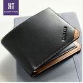 New Man Wallet Leather with Coin Pocket Mens Money Bag Card Holder Man's Purse Small High Quality PU Leather Wallet for Men - Wallet For Men - Money Bag For Men - মানি ব্যাগ. 