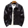 Spring Autumn Men's Classic Black Slim Casual Denim Jacket Washed Black Jeans Jacket Hip-Hop Streetwear Coats Clothes M-4XL Male.