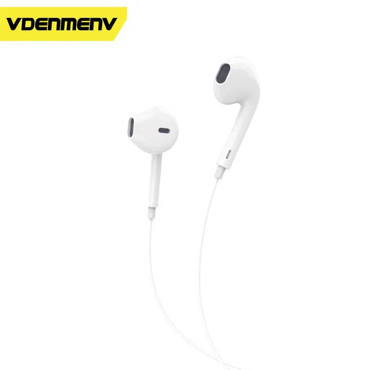 VDENMENV%20DR01%203.5mm%20Headphone%201.2Meter%20Plastic%20Housing%20Contoller%20with%20Mic%20-%20Image%203