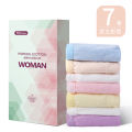 Disposable underwear cotton Women's portable boxed seven-piece disposable underwear macaron color travel disposable underwear.