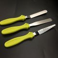 3 PCS Stainless Steel Butter Cake Cream Knife Spatula Baking Tool.