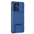 For OPPO Reno6 Reno 6 4G Phone Case Hard Sliding Lens Protect Kickstand Back Cover.
