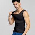 Chest Compression Vest Men Gynecomastia Body Shaper Sleeveless Posture Corrector Slimming Waist Control Tummy Trimmer Mesh Tops.