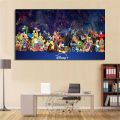 Disney Cartoon All Characters Castle Prints Wall Art Canvas Painting Poster Superheros Picture Kids Room Home Decor Best Gift. 