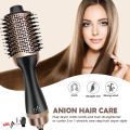 Ubeator -1200W Hot Air Hair Comb Brush Hair Dryer 2 In 1 Multifunctional Hair Straightener Curling Tool G7-Black. 