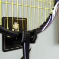 2x Wall Mounted Racket Rack Portable Wall Hook Metal Badminton Racket Hook. 