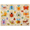Halloween ABC Puzzle Shape Sorter Wooden Toys Early Learning Jigsaw Alphabet Number Puzzle Preschool Educational Baby Toys for ChildrenDolls Accessories.