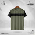 GoodMan Premium Quality Olive Color Cotton Short Sleeve T Shirt for Men.. 