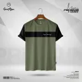 GoodMan Premium Quality Olive Color Cotton Short Sleeve T Shirt for Men..
