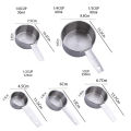 GC 5 Pcs Stainless Steel Measuring  Cup  Set Rust-proof Mirror Polished Multiple Models Precisely Marked Kitchen Baking Tools. 