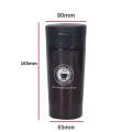 0.5L Thermal Mug Double Wall 304 Stainless Steel Coffee Cup Tea Vacuum Flask Thermos Water Bottle Leak-proof Thermos Mug Coffee.