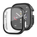 For Apple Watch Ultra 49mm Electroplating Case-Apple Watch 49mm Electroplating Bumper Case + Screen Protector-Electroplating Plastic Shockproof PC Protective With Glass Case For Apple Watch.