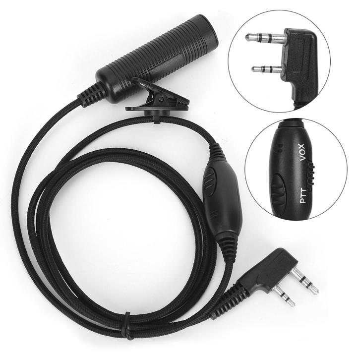 Earpiece Cable Two-Way Radio Headset Connector K Head Military Adapter