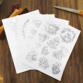 4 Sheets Water-Soluble Embroidery Stabilizer Water Soluble Stabilizer Embroidery Stick Stitch Embroidery Paper Tear Embroidery. 
