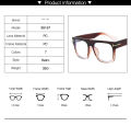 Large Frame Eyeglasses Retro Square Anti-blue Light Glasses Men. 