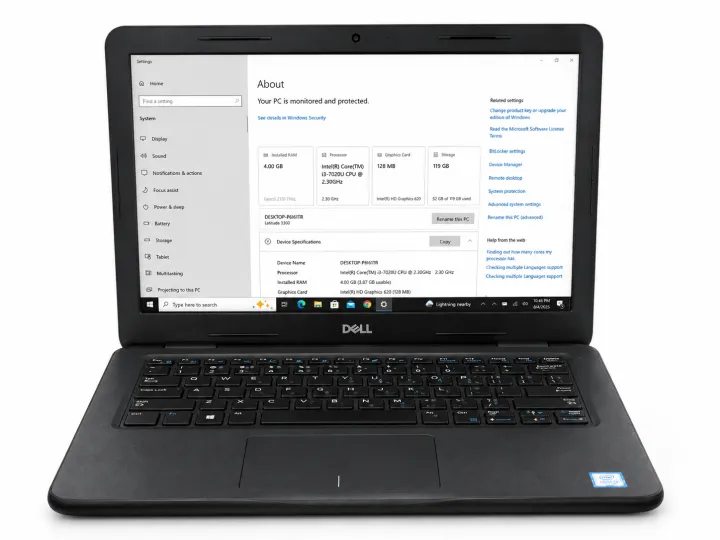 Dell%20Latitude%203300%20Used%20Laptop%20-%20Intel%20Core%20i3%207th%20Gen%20-%204GB%20DDR4%20RAM%20-%20128GB%20Super%20Fast%20SSD%20-%2013.3"%20HD%20Slim%20Display%20-%20Fresh%20Condition%20Laptop%20For%20Students%20&%20Office%20Work%20-%20Image%204