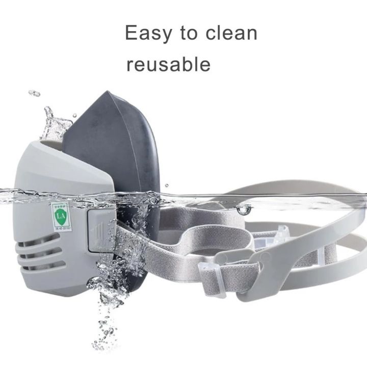 Dust%20Mask%20+20pcs%20Filter%20Cotton%20Respirator%20Half%20Face%20Dust-proof%20Mask%20Anti%20Industrial%20Construction%20Dust%20Haze%20Fog%20Safety%20Gas%20mask%20-%20Image%204