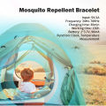 Migeet Temperature Measurement Bracelets Ultrasonic Mosquito Repellent Bands Non-Toxic Deet Free Bug Insect Repellent Band Reusable Long Protection Support Clock.