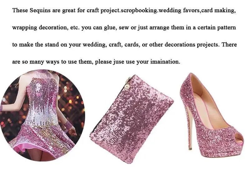 Paillettes Rotonde 10-25mm Per Decorazioni Fai Da Te - Colori Mix, Ideali Per Abiti, Borse E Accessori