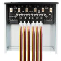 6 Way Hard Disk Selector Controller Hard Drive Power Switch Module for Desktop Computer Support 2.5/3.5 Inch SATA HDD. 